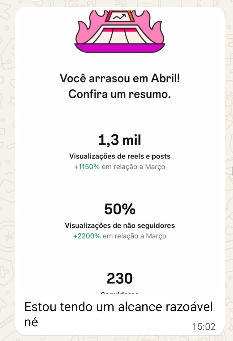 Depoimento de aluna 1